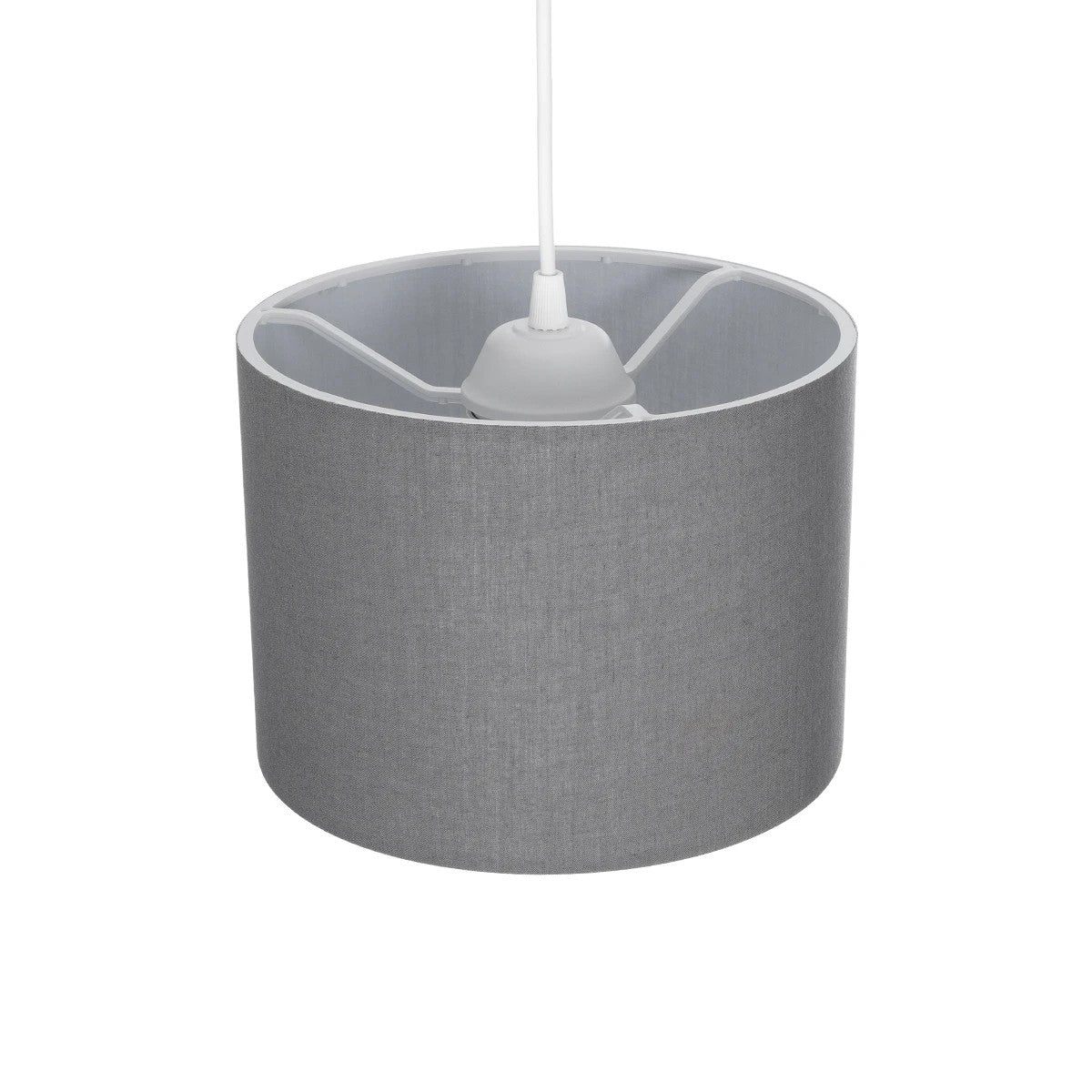 GLOBOSTAR® BLAZE 203-0108 Μοντέρνο Κρεμαστό Φωτιστικό Οροφής με Ντουί 1 x E27 AC 220-240V IP20 - Γκρι - Μ22 x Π22 x Υ20cm - ledmania.gr