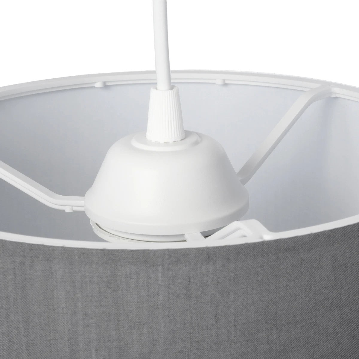 GLOBOSTAR® BLAZE 203-0108 Μοντέρνο Κρεμαστό Φωτιστικό Οροφής με Ντουί 1 x E27 AC 220-240V IP20 - Γκρι - Μ22 x Π22 x Υ20cm - ledmania.gr