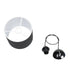 GloboStar® BLAZE 203-0109 Μοντέρνο Κρεμαστό Φωτιστικό Καπέλο Μονόφωτο 1 x E27 IP20 Μαύρο Ύφασμα - Μ22 x Π22 x Υ20cm