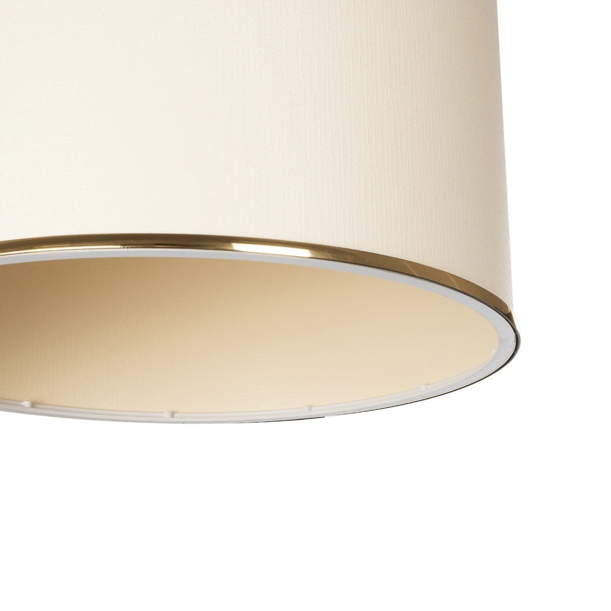 GLOBOSTAR® ELECTRA 203-0110 Μοντέρνο Κρεμαστό Φωτιστικό Οροφής με Ντουί 1 x E27 AC 220-240V IP20 - Mπεζ & Χρυσό - Μ30 x Π30 x Υ23cm - ledmania.gr