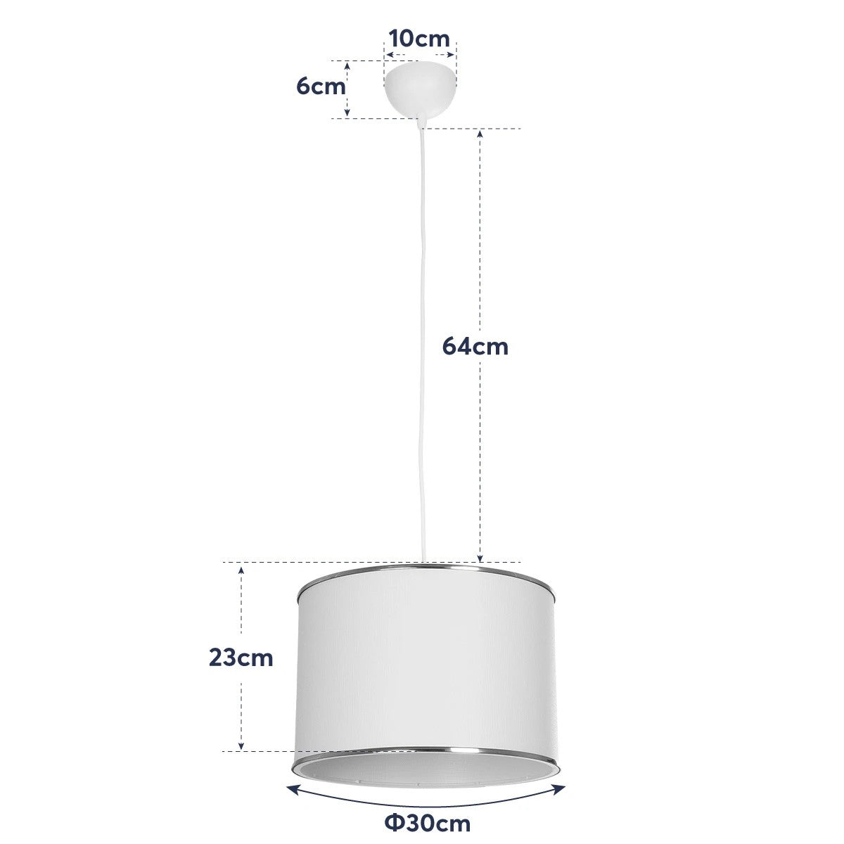 GLOBOSTAR® ELECTRA 203-0112 Μοντέρνο Κρεμαστό Φωτιστικό Οροφής με Ντουί 1 x E27 AC 220-240V IP20 - Mπεζ & Χρυσό - Μ30 x Π30 x Υ23cm - ledmania.gr