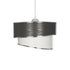 GLOBOSTAR® SONIA 203-0116 Μοντέρνο Κρεμαστό Φωτιστικό Οροφής με Ντουί 1 x E27 AC 220-240V IP20 - Γκρι & Λευκό - Μ30 x Π30 x Υ24cm - ledmania.gr
