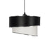 GLOBOSTAR® SONIA 203-0118 Μοντέρνο Κρεμαστό Φωτιστικό Οροφής με Ντουί 1 x E27 AC 220-240V IP20 - Λευκό & Μαύρο - Μ30 x Π30 x Υ24cm - ledmania.gr