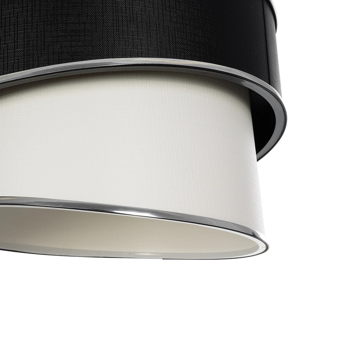 GLOBOSTAR® SONIA 203-0118 Μοντέρνο Κρεμαστό Φωτιστικό Οροφής με Ντουί 1 x E27 AC 220-240V IP20 - Λευκό & Μαύρο - Μ30 x Π30 x Υ24cm - ledmania.gr