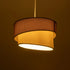 GloboStar® SONIA 203-0122 Μοντέρνο Κρεμαστό Φωτιστικό Καπέλο Μονόφωτο 1 x E27 IP20 Ροζ & Λευκό Ύφασμα - Μ30 x Π30 x Υ90cm - ledmania.gr