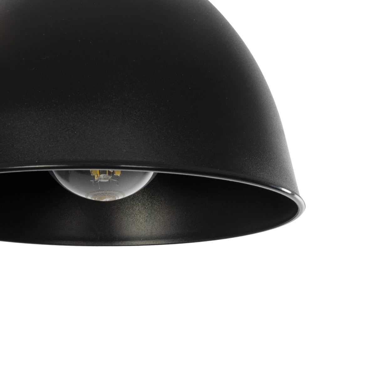 GLOBOSTAR® RADE 203-0124 Μοντέρνο Κρεμαστό Φωτιστικό Οροφής με Ντουί 1 x E27 AC 220-240V IP20 - Μαύρο & Χάλκινο - Μ18.5 x Π18.5 x Υ23cm - ledmania.gr