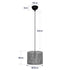 GloboStar® CLAIRIE 203-0132 Μοντέρνο Κρεμαστό Φωτιστικό Καπέλο Μονόφωτο 1 x E27 IP20 Καφέ Ύφασμα - Μ22 x Π22 x Υ93cm - ledmania.gr
