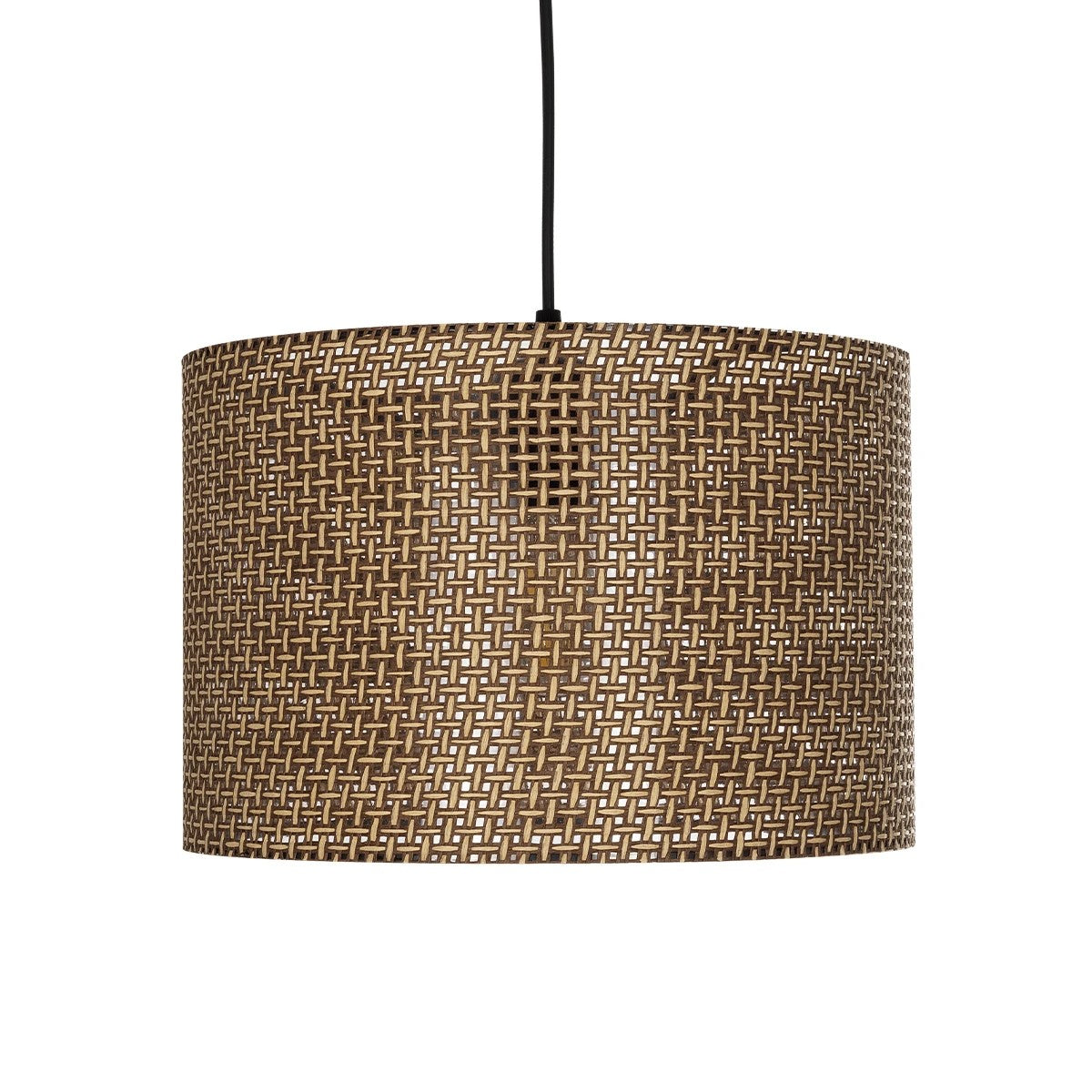 GLOBOSTAR® CLAIRIE 203-0135 Μοντέρνο Κρεμαστό Φωτιστικό Οροφής με Ντουί 1 x E27 AC 220-240V IP20 - Καφέ - Μ30 x Π30 x Υ22cm - ledmania.gr