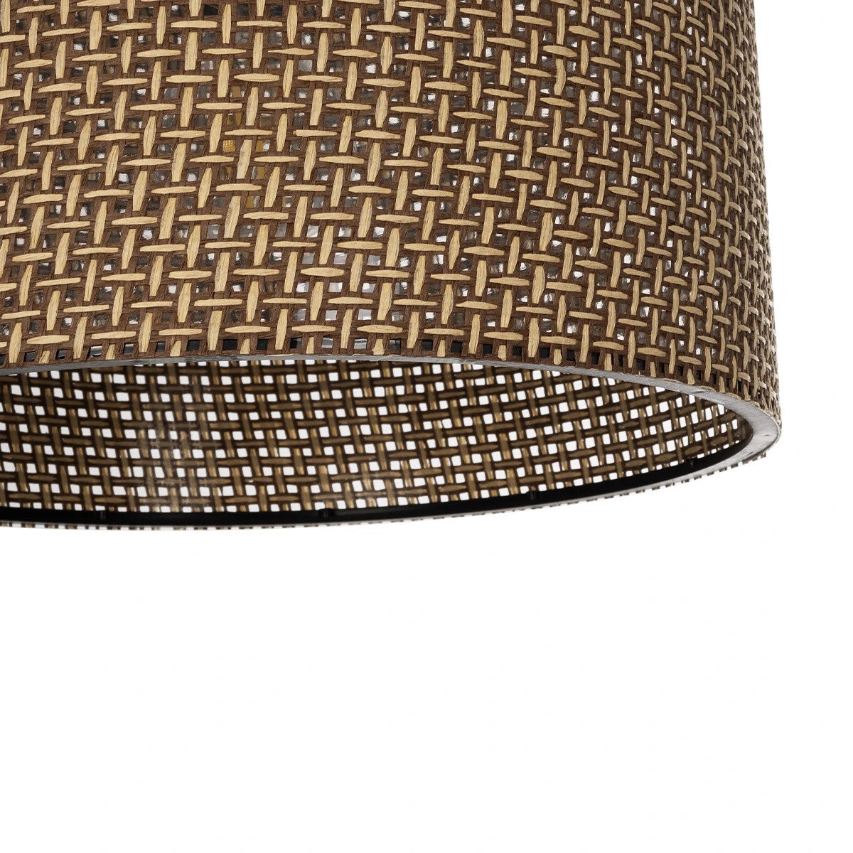 GLOBOSTAR® CLAIRIE 203-0135 Μοντέρνο Κρεμαστό Φωτιστικό Οροφής με Ντουί 1 x E27 AC 220-240V IP20 - Καφέ - Μ30 x Π30 x Υ22cm - ledmania.gr