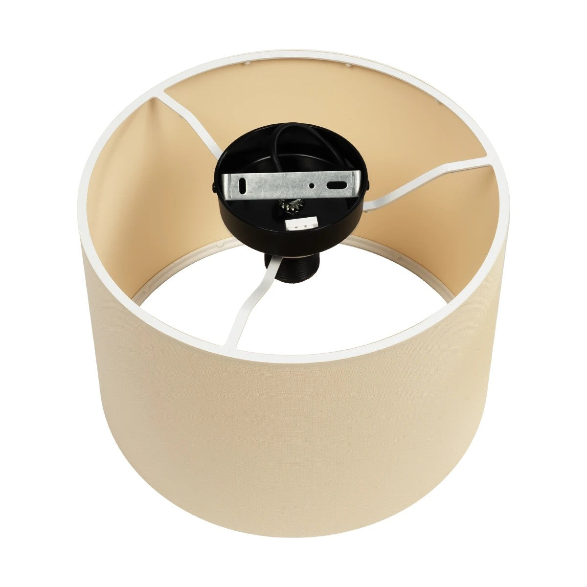 GLOBOSTAR® CILIO 203-0149 Μοντέρνο Φωτιστικό Οροφής με Ντουί 1 x E27 AC 220-240V IP20 - Λευκό - Μ30 x Π30 x Υ22cm - ledmania.gr