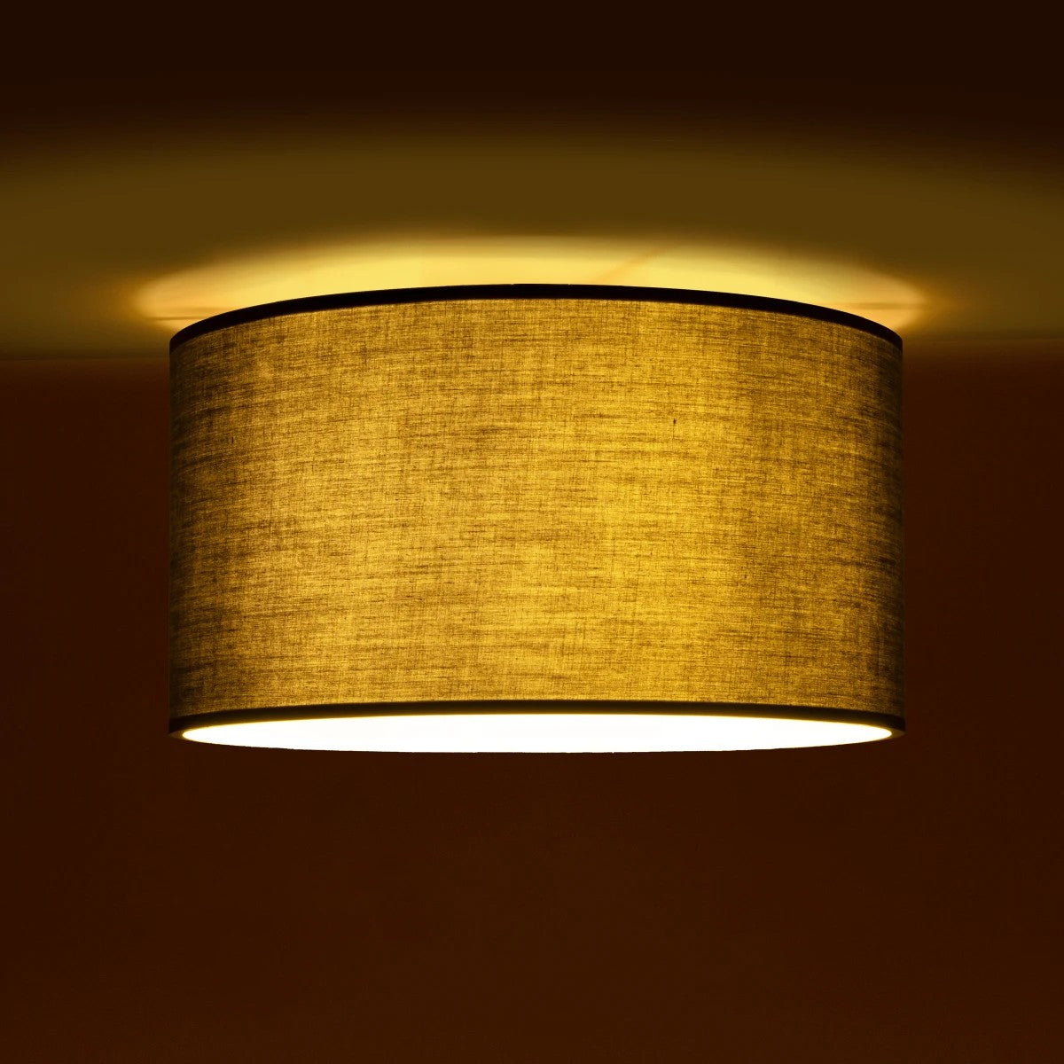 GLOBOSTAR® CILIO 203-0158 Μοντέρνο Φωτιστικό Οροφής με Ντουί 1 x E27 AC 220-240V IP20 - Γκρι - Μ38 x Π38 x Υ23cm - ledmania.gr