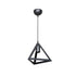 GloboStar® TRIANGLE 203-0159 Μοντέρνο Κρεμαστό Φωτιστικό Καμπάνα Μονόφωτο 1 x E27 IP20 Μάυρο Πλαστικό - Μ24 x Π24 x Υ86cm - ledmania.gr