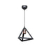 GloboStar® TRIANGLE 203-0161 Μοντέρνο Κρεμαστό Φωτιστικό Καμπάνα Μονόφωτο 1 x E27 IP20 Μάυρο & Χάλκινο Πλαστικό - Μ24 x Π24 x Υ86cm - ledmania.gr