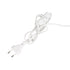 GloboStar® WIZ 203-0180 Μοντέρνο Επιτραπέζιο Φωτιστικό Πορτατίφ Μονόφωτο 1 x E27 IP20 Χρυσο Μέταλλο με Μπεζ Ύφασμα - Μ22 x Π22 x Υ36.5cm - ledmania.gr
