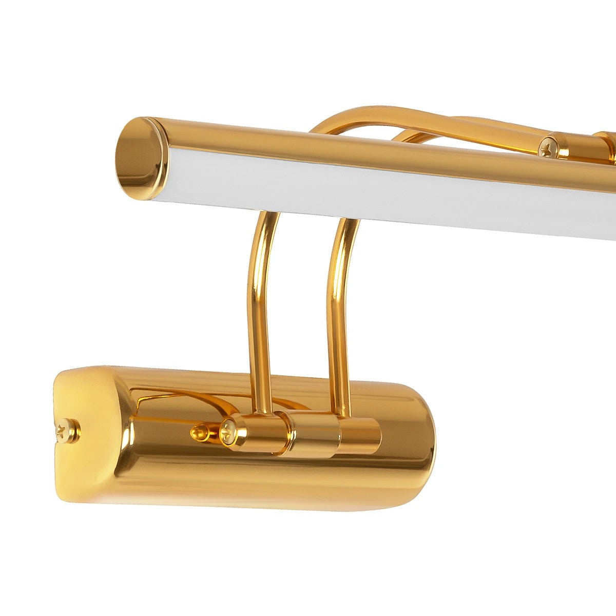 GLOBOSTAR® REFINE 203-0185 Μοντέρνο Φωτιστικό Τοίχου - Απλίκα Καθρέπτη Μπάνιου LED 7W 640lm 120° AC 220-240V IP44 Θερμό Λευκό 2700K - Lumileds SMD Chip - Χρυσό - Μ35 x Π21 x Υ12cm - 2 Χρόνια Εγγύηση - ledmania.gr