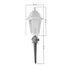 GloboStar® VITRO 203-0203 Vintage Καρφωτό Φωτιστικό Φαναράκι Μονόφωτο 1 x E27 IP44 Λευκό Πλαστικό Σώμα - Μ16 x Π16 x Υ51cm - ledmania.gr