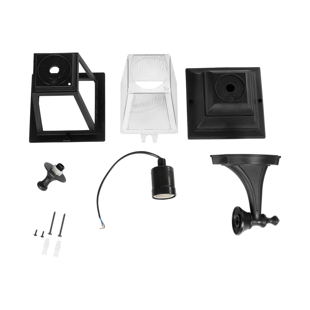 GLOBOSTAR® SOLME 203-0211 Vintage Φωτιστικό Τοίχου - Απλίκα με Ντουί 1 x E27 AC 220-240V IP44 - Μαύρο - Μ15 x Π20 x Υ35cm - ledmania.gr