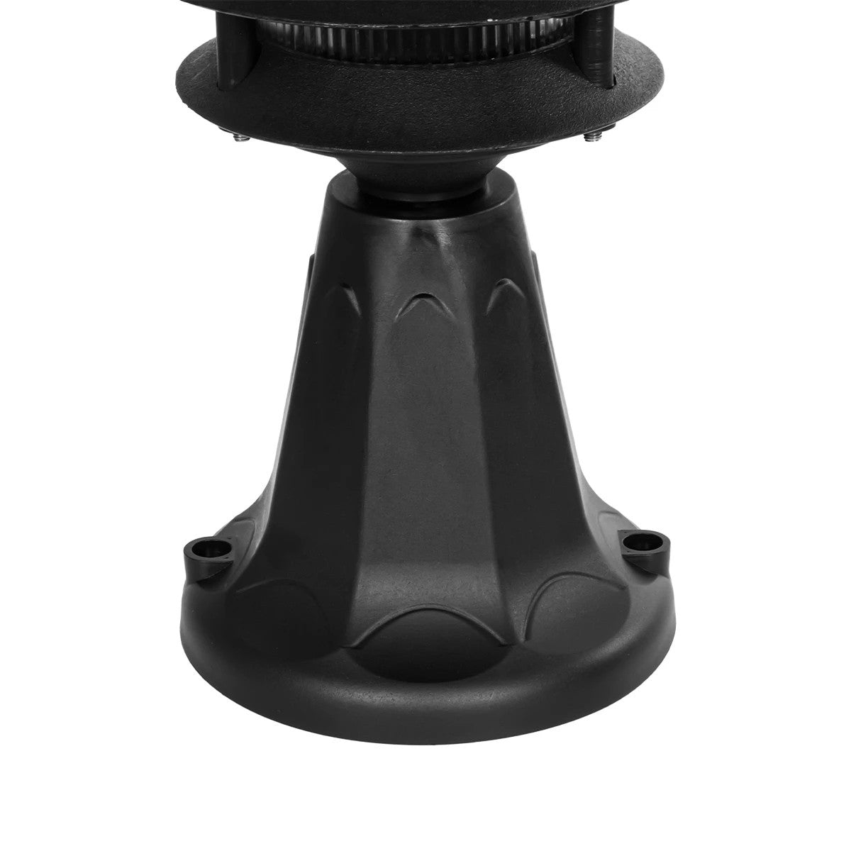 GloboStar® LANTERNA 203-0243 Μοντέρνο Επιδαπέδιο Φωτιστικό Φαναράκι Μονόφωτο 1 x E27 IP44 Μαύρο & Διάφανο Πλαστικό - Μ16 x Π16 x Υ35cm - ledmania.gr