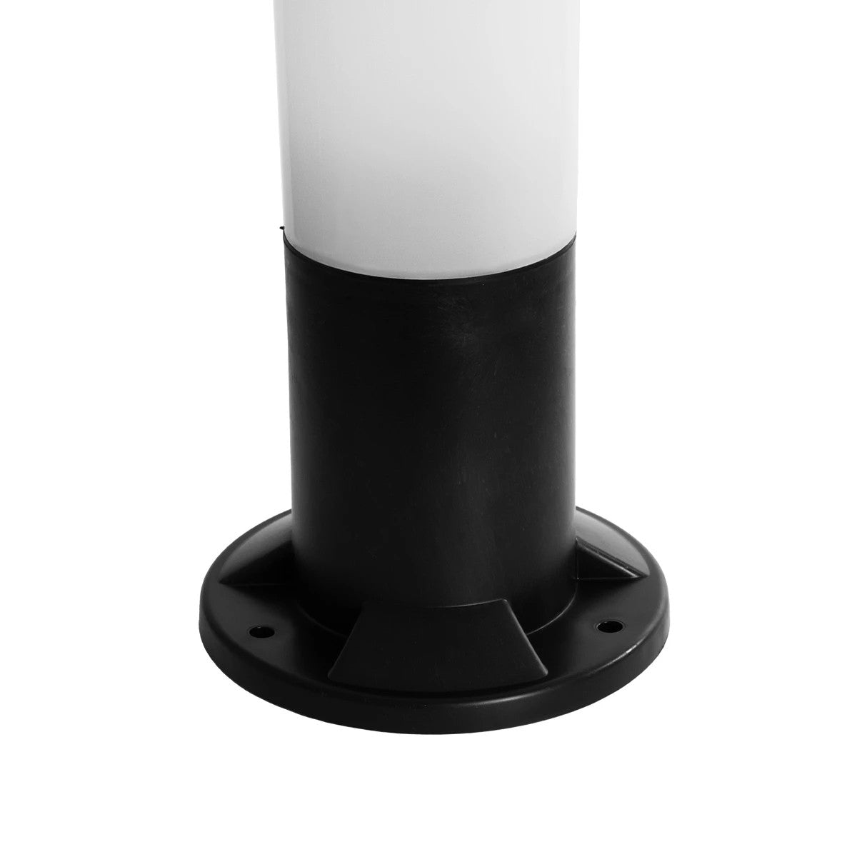 GloboStar® GARDENIO 203-0246 Μοντέρνο Επιδαπέδιο Φωτιστικό Κολωνάκι Κήπου Μονόφωτο 1 x E27 IP44 Μαύρο Πλαστικό - Μ15 x Π15 x Υ32cm - ledmania.gr
