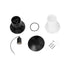 GloboStar® GARDENIO 203-0246 Μοντέρνο Επιδαπέδιο Φωτιστικό Κολωνάκι Κήπου Μονόφωτο 1 x E27 IP44 Μαύρο Πλαστικό - Μ15 x Π15 x Υ32cm - ledmania.gr