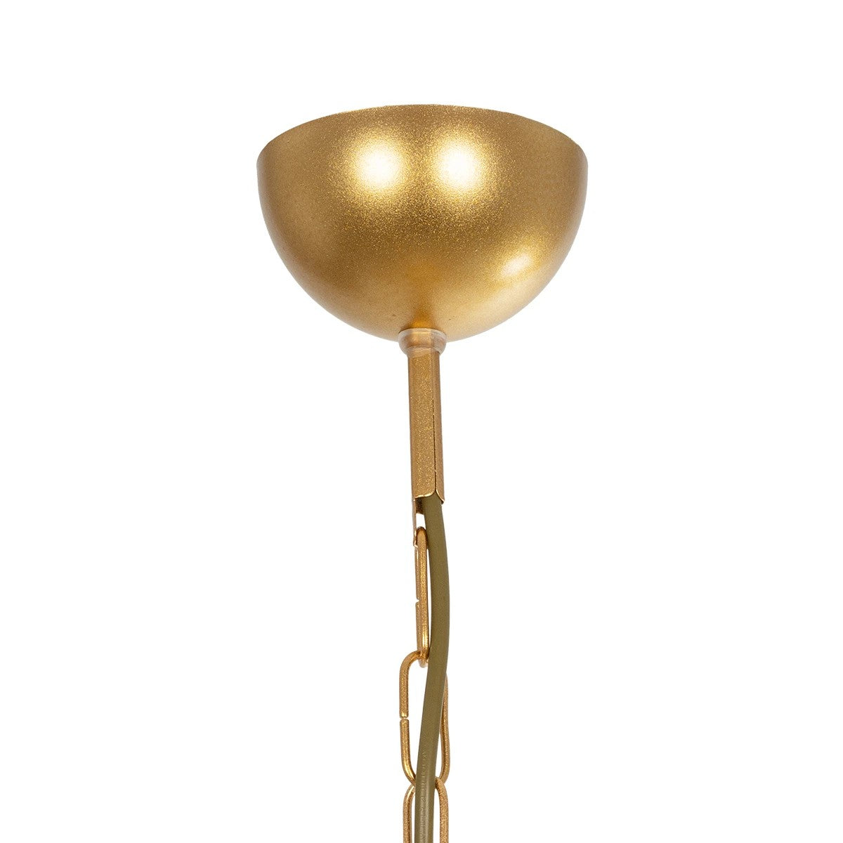 GLOBOSTAR® TRITON 203-0254 Vintage Κρεμαστό Φωτιστικό Οροφής με Ντουί 5 x E27 AC 220-240V IP20 - Χρυσό & Μπεζ - Μ50 x Π50 x Υ48cm - ledmania.gr