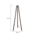 GloboStar® TRIPOD 203-0257 Μοντέρνο Επιδαπέδιο Φωτιστικό Μονόφωτο 1 x E27 IP20 Καφέ Ξύλο - Μ38 x Π38 x Υ120cm - ledmania.gr