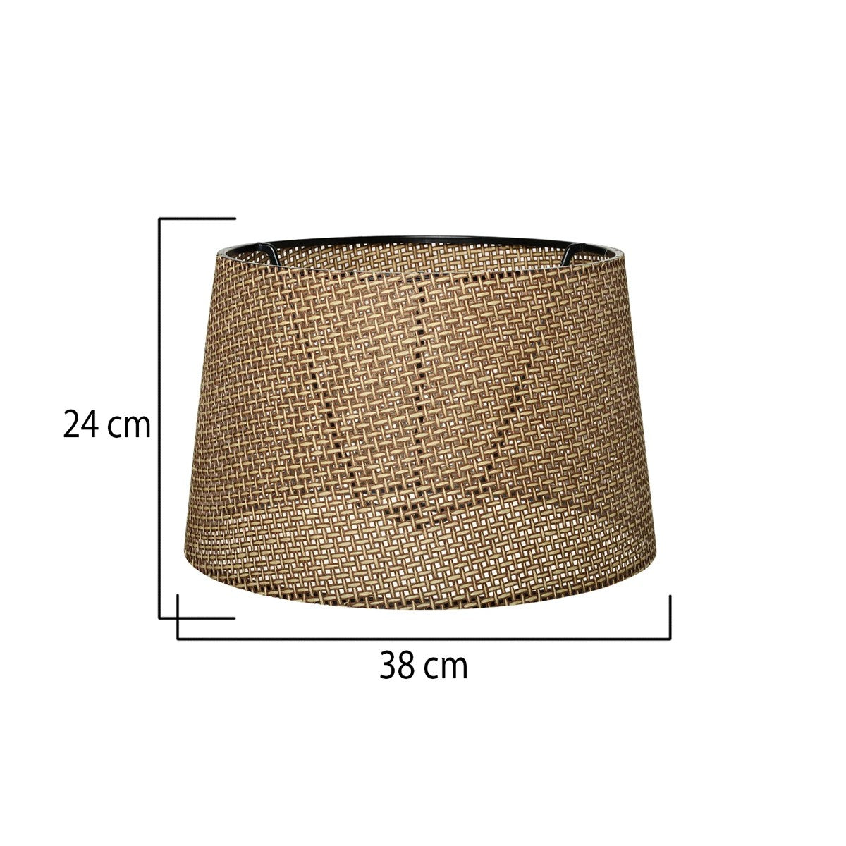 GloboStar® COVER 203-0261 Μοντέρνο Φωτιστικό Καπέλο Μπέζ Διάτρητο Ύφασμα - Μ38 x Π38 x Υ30cm - ledmania.gr