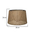GloboStar® COVER 203-0261 Μοντέρνο Φωτιστικό Καπέλο Μπέζ Διάτρητο Ύφασμα - Μ38 x Π38 x Υ30cm - ledmania.gr
