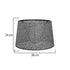 GloboStar® COVER 203-0262 Μοντέρνο Φωτιστικό Καπέλο Γκρί Διάτρητο Ύφασμα - Μ38 x Π38 x Υ30cm - ledmania.gr