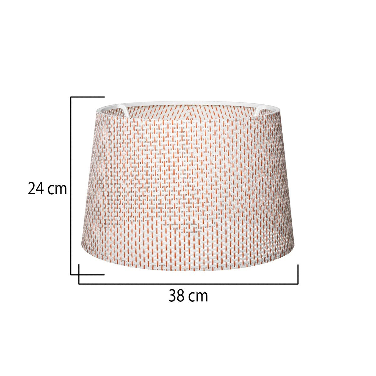 GloboStar® COVER 203-0263 Μοντέρνο Φωτιστικό Καπέλο Μπέζ Διάτρητο Ύφασμα - Μ38 x Π38 x Υ30cm - ledmania.gr