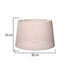 GloboStar® COVER 203-0263 Μοντέρνο Φωτιστικό Καπέλο Μπέζ Διάτρητο Ύφασμα - Μ38 x Π38 x Υ30cm - ledmania.gr