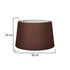 GloboStar® COVER 203-0265 Μοντέρνο Φωτιστικό Καπέλο Καφέ Ύφασμα - Μ38 x Π38 x Υ30cm - ledmania.gr