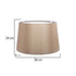 GloboStar® COVER 203-0267 Μοντέρνο Φωτιστικό Καπέλο Καφέ Ύφασμα - Μ38 x Π38 x Υ30cm - ledmania.gr
