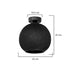 GloboStar® CORDER 203-0271 Μοντέρνο Φωτιστικό Οροφής Μπάλα Μονόφωτο 1 x E27 IP20 Μαύρο Σχοίνι - Μ25 x Π25 x Υ25cm - ledmania.gr