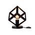 GloboStar® DISE 203-0272 Μοντέρνο Eπιτραπέζιο Φωτιστικό Μονόφωτο 1 x E27 IP20 Μαύρο Πλαστικό - Μ28 x Π28 x Υ29cm - ledmania.gr