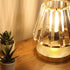 GloboStar® GLASSY 204-0064 Μοντέρνο Eπιτραπέζιο Φωτιστικό Μονόφωτο 1 x E27 IP20 Χρυσό Πλαστικό με Διάφανο Κρύσταλλο - Μ15 x Π15 x Υ25cm - ledmania.gr