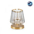 GloboStar® GLASSY 204-0064 Μοντέρνο Eπιτραπέζιο Φωτιστικό Μονόφωτο 1 x E27 IP20 Χρυσό Πλαστικό με Διάφανο Κρύσταλλο - Μ15 x Π15 x Υ25cm - ledmania.gr