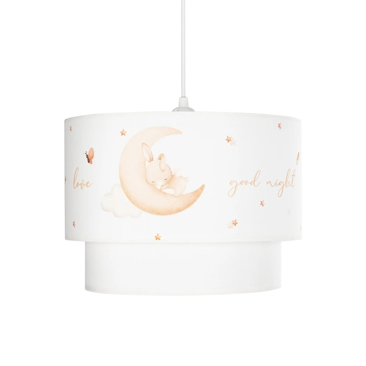 GLOBOSTAR® MOON 204-0011 Παιδικό Κρεμαστό Φωτιστικό Οροφής με Ντουί 1 x E27 AC 220-240V IP20 - Πολύχρωμο - Μ30 x Π30 x Υ24cm - ledmania.gr