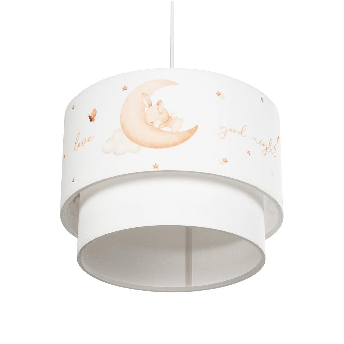 GLOBOSTAR® MOON 204-0011 Παιδικό Κρεμαστό Φωτιστικό Οροφής με Ντουί 1 x E27 AC 220-240V IP20 - Πολύχρωμο - Μ30 x Π30 x Υ24cm - ledmania.gr