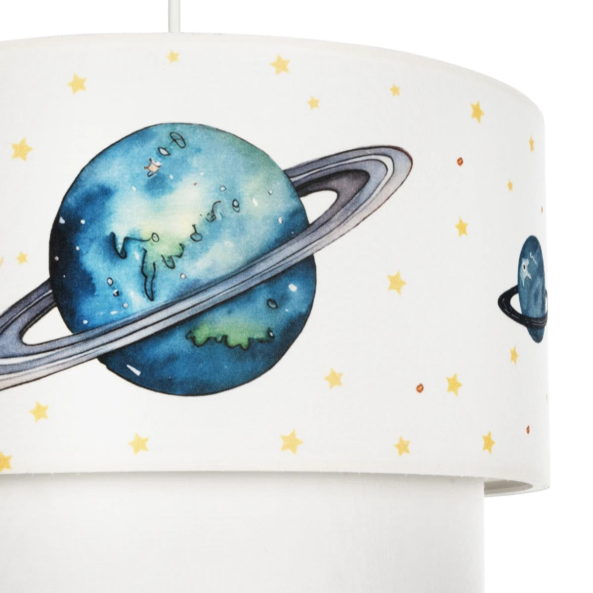 GLOBOSTAR® SATURN 204-0012 Παιδικό Κρεμαστό Φωτιστικό Οροφής με Ντουί 1 x E27 AC 220-240V IP20 - Πολύχρωμο - Μ30 x Π30 x Υ24cm - ledmania.gr