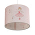 GLOBOSTAR® BALLERINA 204-0015 Παιδικό Κρεμαστό Φωτιστικό Οροφής με Ντουί 1 x E27 AC 220-240V IP20 - Ροζ - Μ28 x Π28 x Υ24cm - ledmania.gr