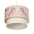 GLOBOSTAR® PONY 204-0016 Παιδικό Κρεμαστό Φωτιστικό Οροφής με Ντουί 1 x E27 AC 220-240V IP20 - Ροζ - Μ30 x Π30 x Υ24cm - ledmania.gr