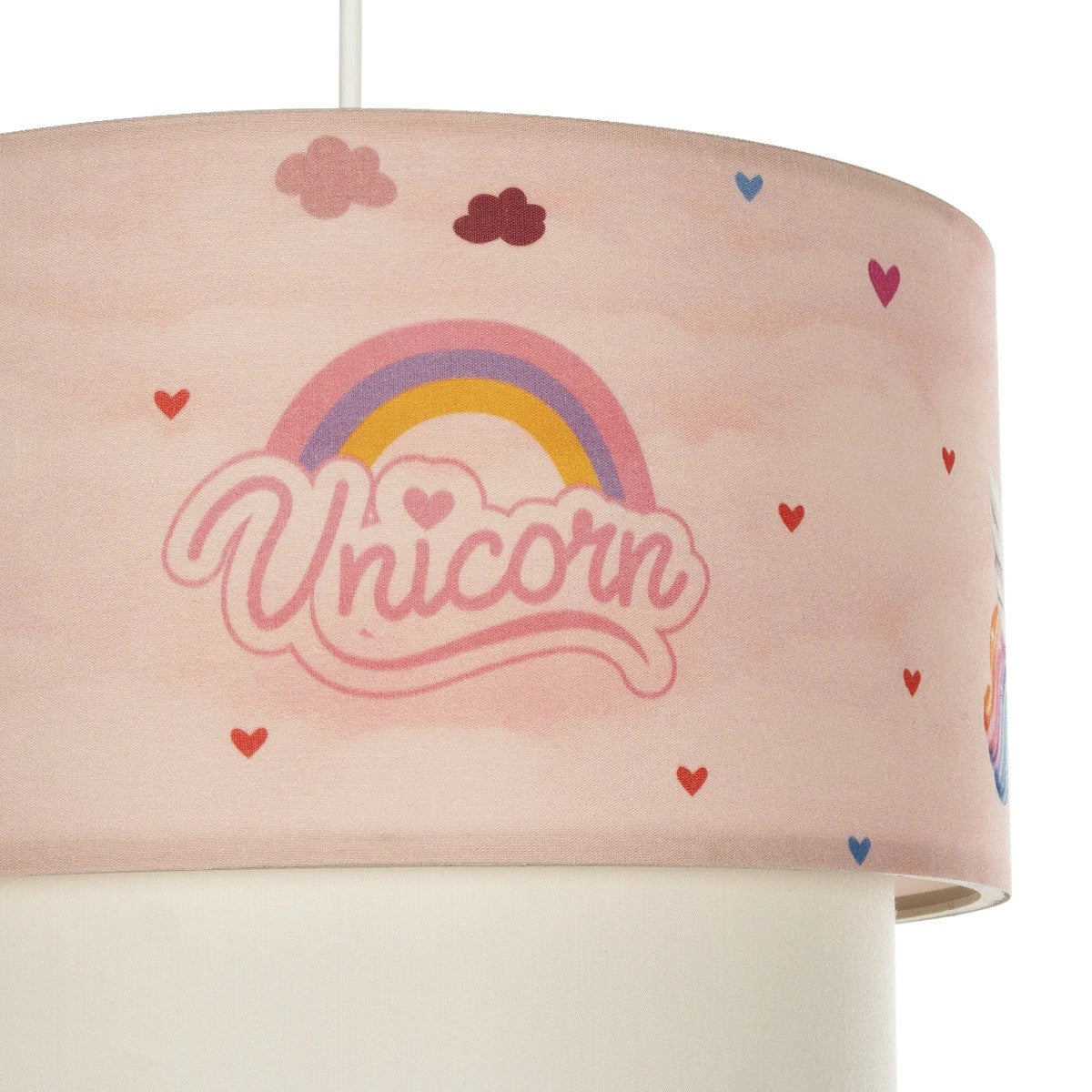 GLOBOSTAR® PONY 204-0016 Παιδικό Κρεμαστό Φωτιστικό Οροφής με Ντουί 1 x E27 AC 220-240V IP20 - Ροζ - Μ30 x Π30 x Υ24cm - ledmania.gr