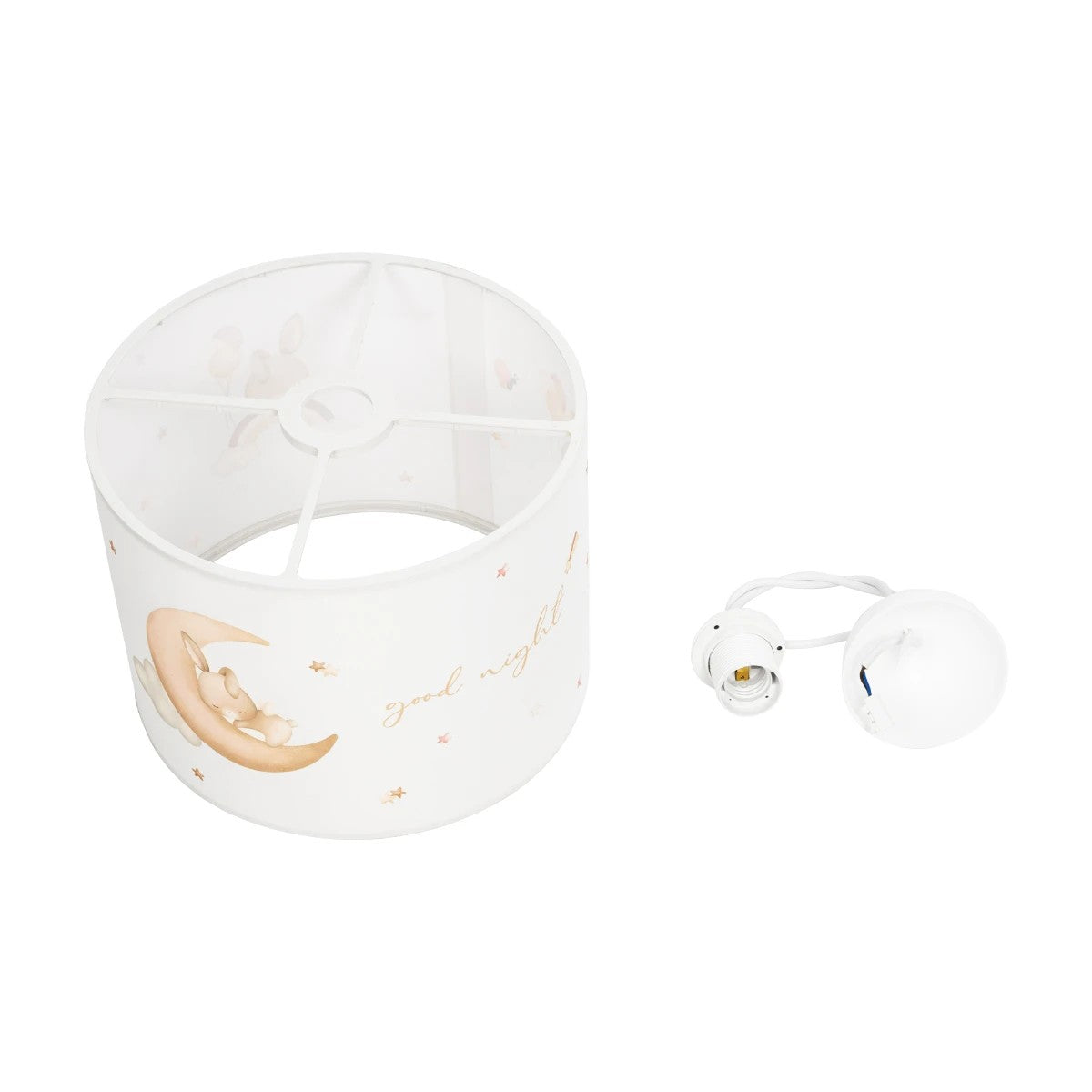 GLOBOSTAR® MOON 204-0019 Παιδικό Κρεμαστό Φωτιστικό Οροφής με Ντουί 1 x E27 AC 220-240V IP20 - Πολύχρωμο - Μ28 x Π28 x Υ24cm - ledmania.gr