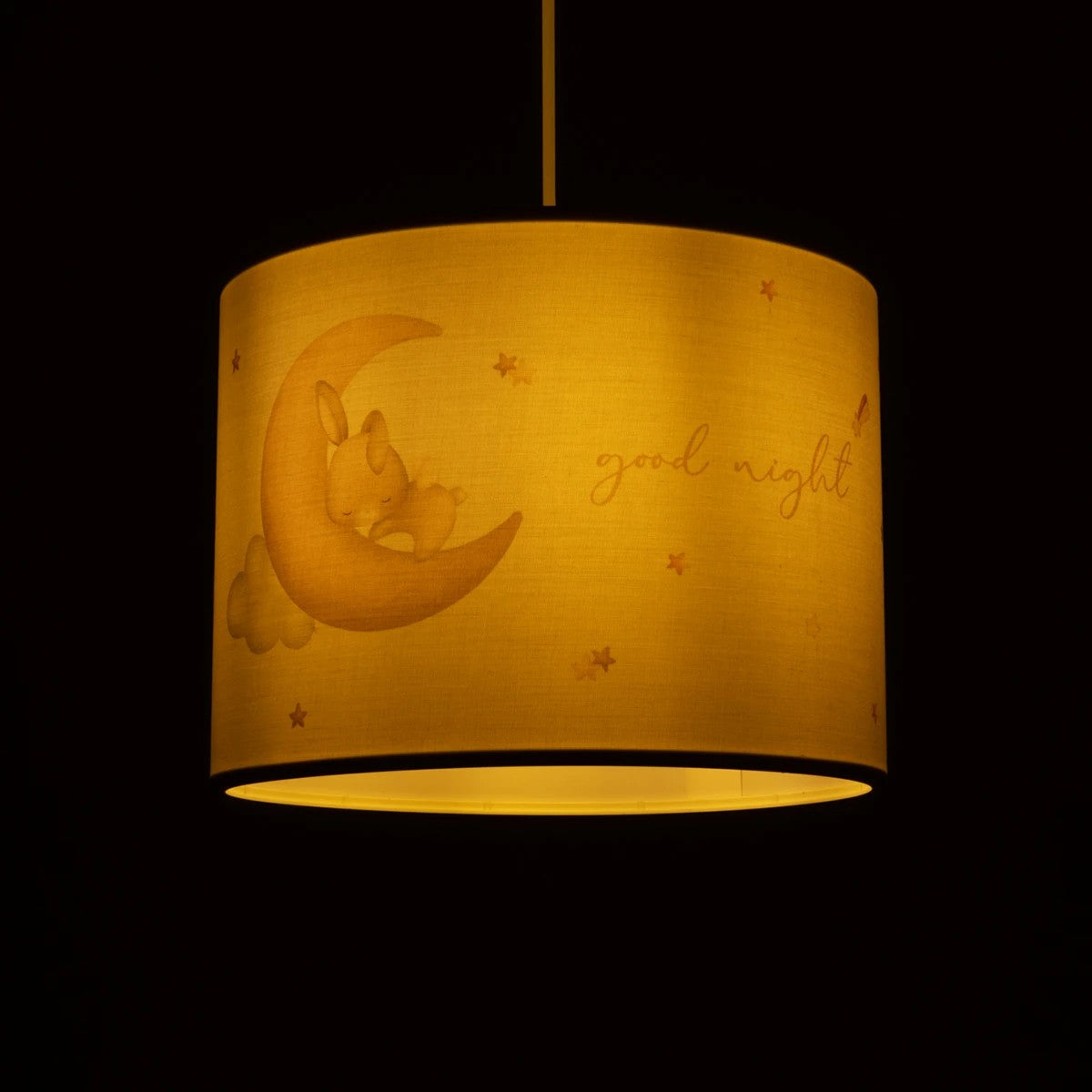 GLOBOSTAR® MOON 204-0019 Παιδικό Κρεμαστό Φωτιστικό Οροφής με Ντουί 1 x E27 AC 220-240V IP20 - Πολύχρωμο - Μ28 x Π28 x Υ24cm - ledmania.gr