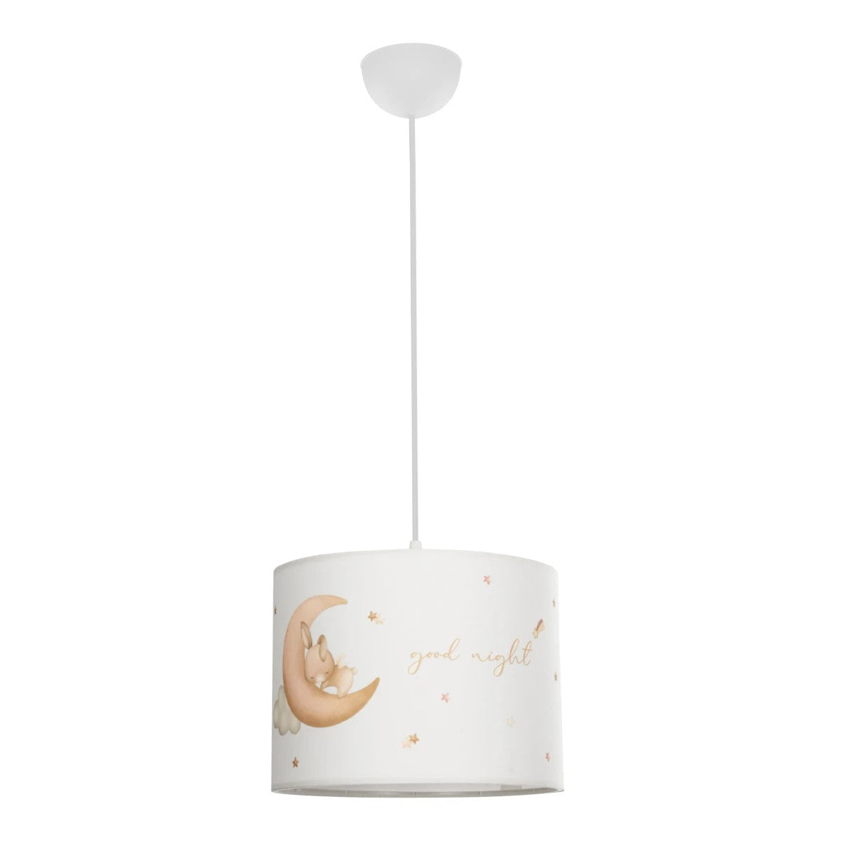 GLOBOSTAR® MOON 204-0019 Παιδικό Κρεμαστό Φωτιστικό Οροφής με Ντουί 1 x E27 AC 220-240V IP20 - Πολύχρωμο - Μ28 x Π28 x Υ24cm - ledmania.gr