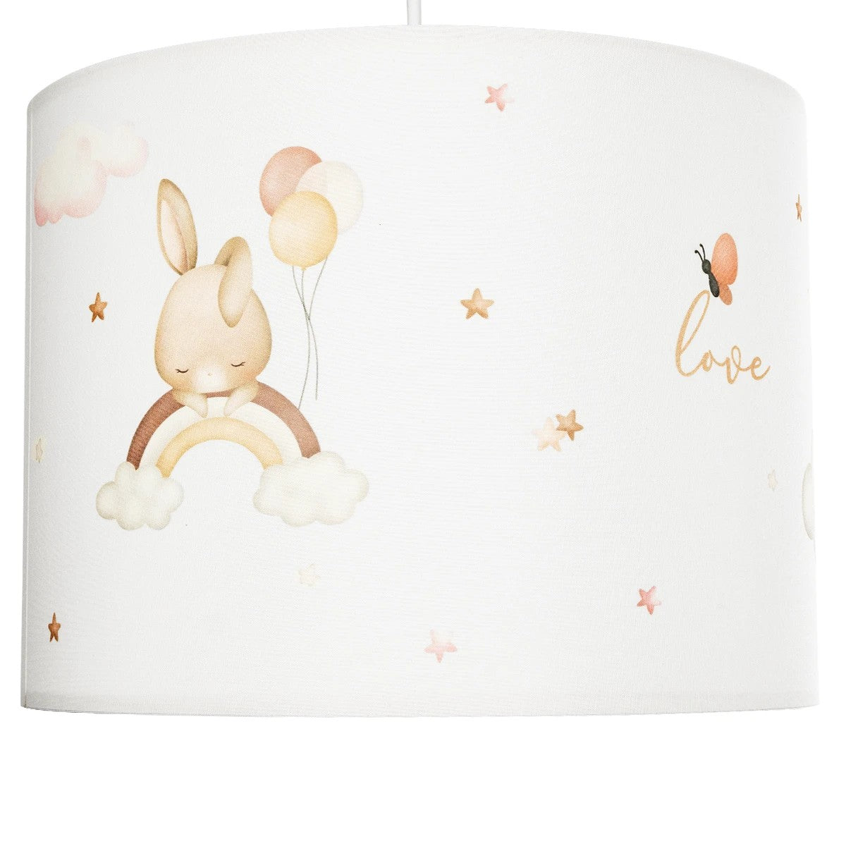 GLOBOSTAR® MOON 204-0019 Παιδικό Κρεμαστό Φωτιστικό Οροφής με Ντουί 1 x E27 AC 220-240V IP20 - Πολύχρωμο - Μ28 x Π28 x Υ24cm - ledmania.gr