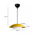 GloboStar® AURA 204-0118 Μοντέρνο Κρεμαστό Φωτιστικό Καμπάνα Μονόφωτο 1 x E27 IP20 Κίτρινο & Λευκό Μέταλλο - Μ31 x Π31 x Υ27cm - ledmania.gr