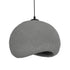 GloboStar® STONE 204-0122 Μοντέρνο Κρεμαστό Φωτιστικό Καμπάνα Μονόφωτο 1 x E27 IP20 Γκρι Σκoύρο Πολυστερίνη με Ρητίνη - Μ31.5 x Π35 x Υ26cm - ledmania.gr