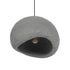 GloboStar® STONE 204-0122 Μοντέρνο Κρεμαστό Φωτιστικό Καμπάνα Μονόφωτο 1 x E27 IP20 Γκρι Σκoύρο Πολυστερίνη με Ρητίνη - Μ31.5 x Π35 x Υ26cm - ledmania.gr